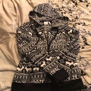 LLD fair isle hoodie